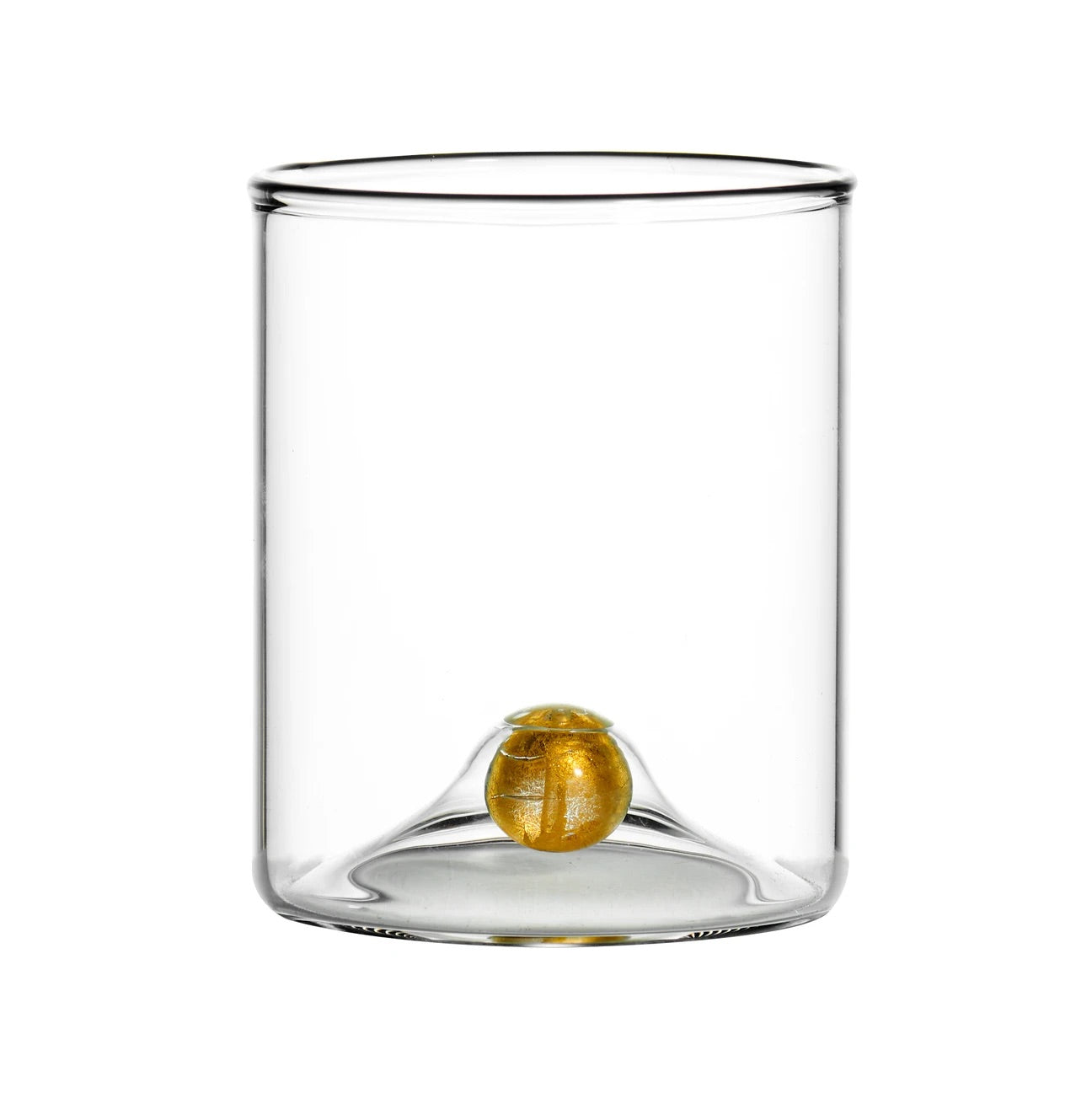 Gold Ball Wine Glass