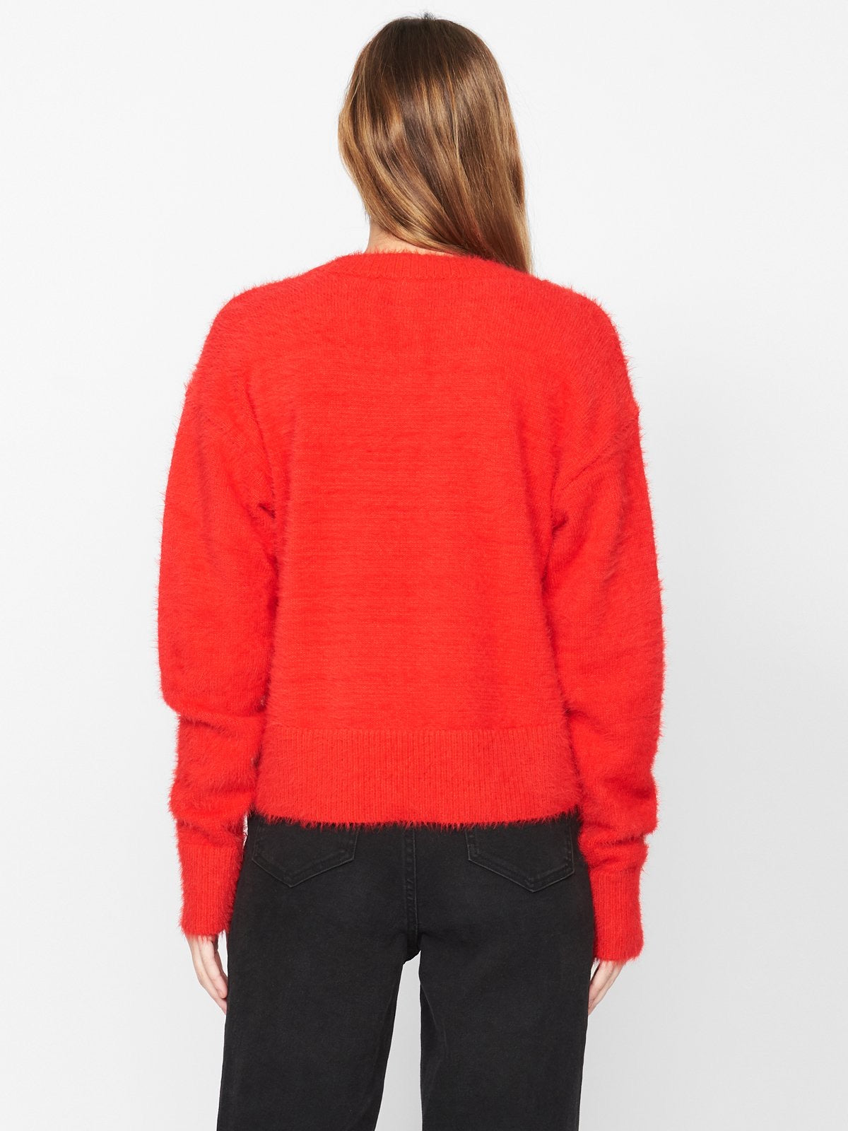 Red Super Soft Popover Sweater