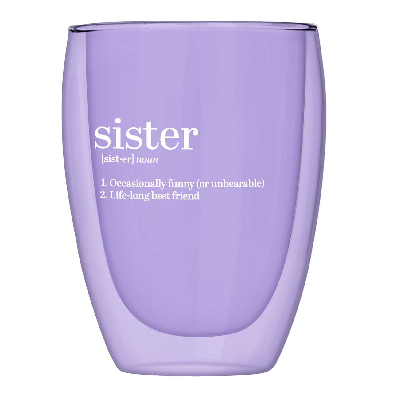 Sister Stemless Dbl Glass