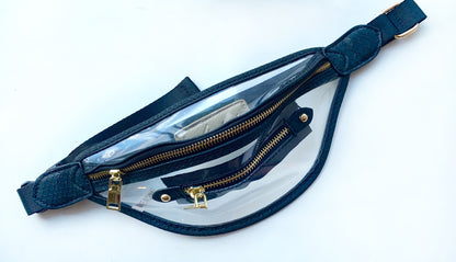 Clear Black Fannypack