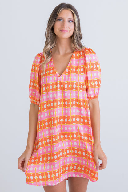 Pink Retro Maddie Dress