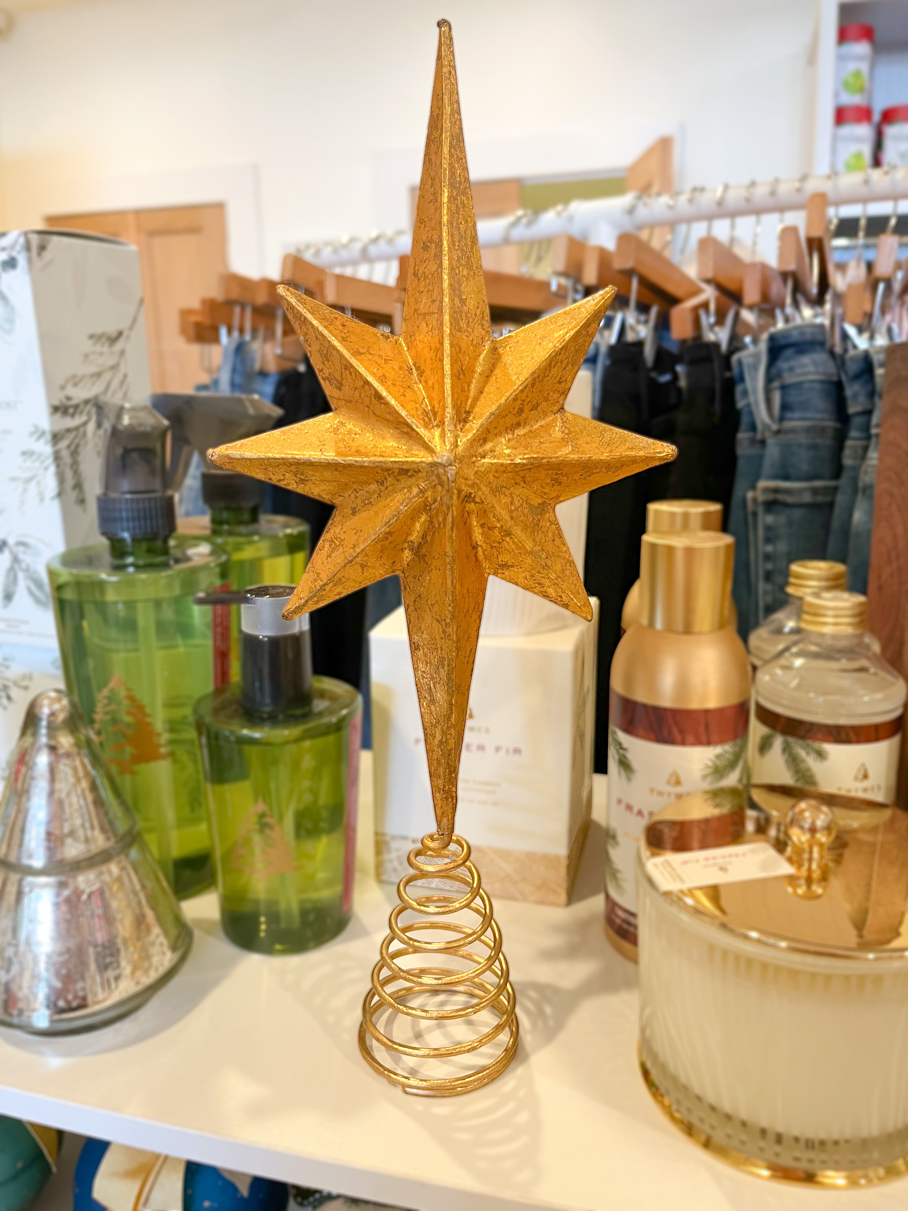 Creative Co-Op Paper Mache Star Topper