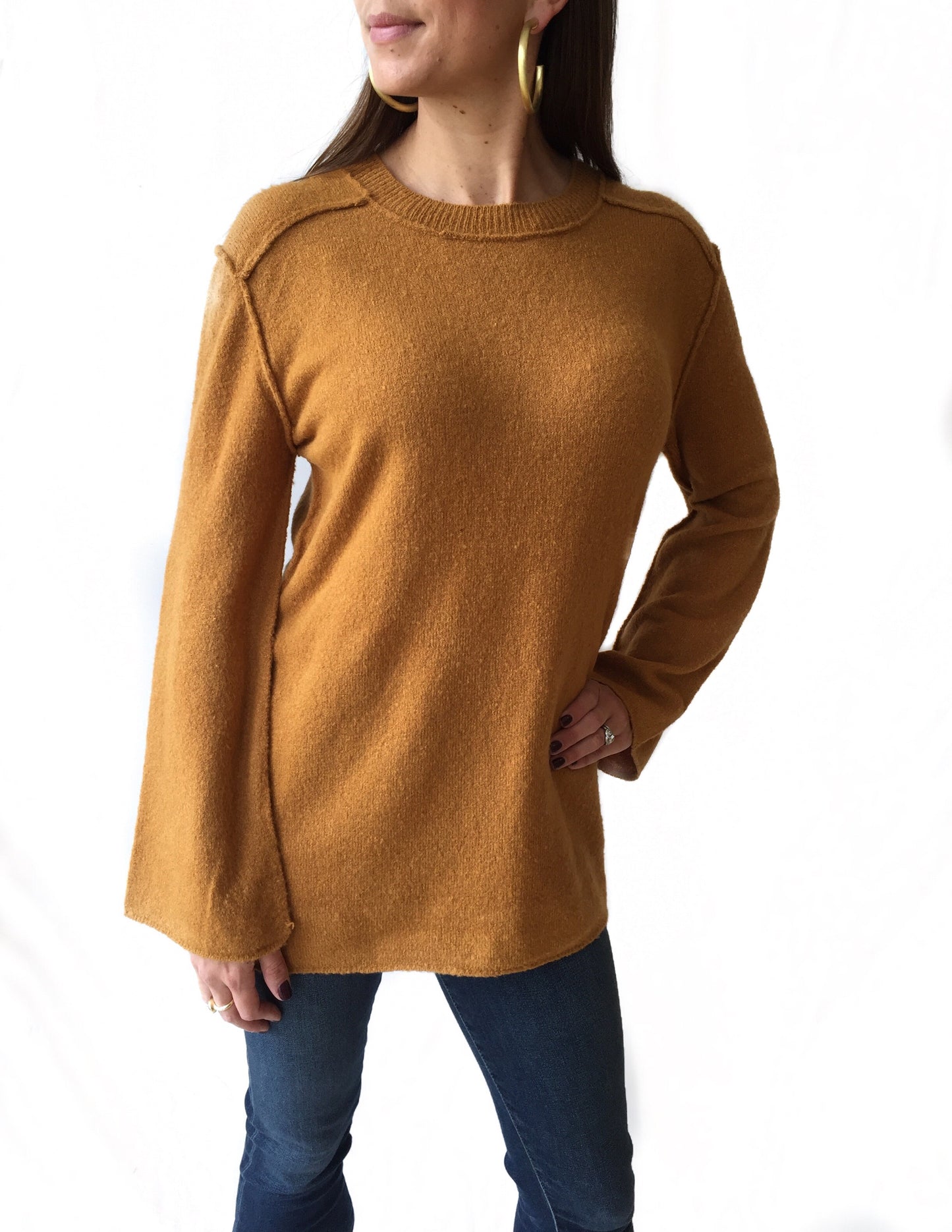 Golden Inside/Out Sweater