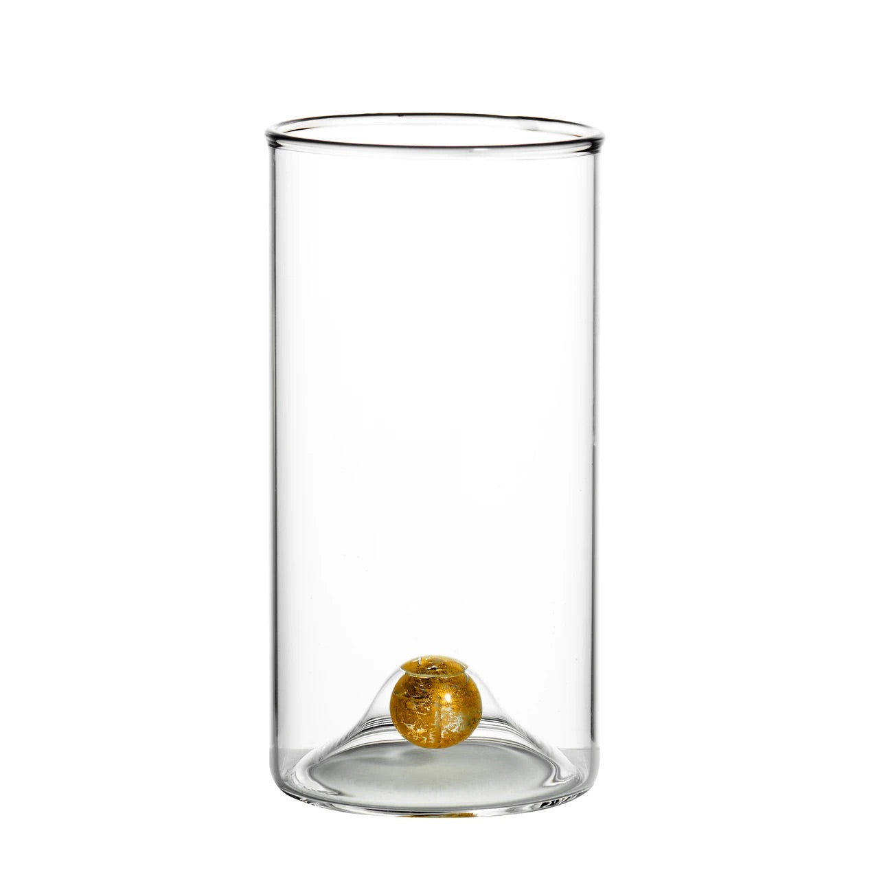 Gold Ball High Ball Glass
