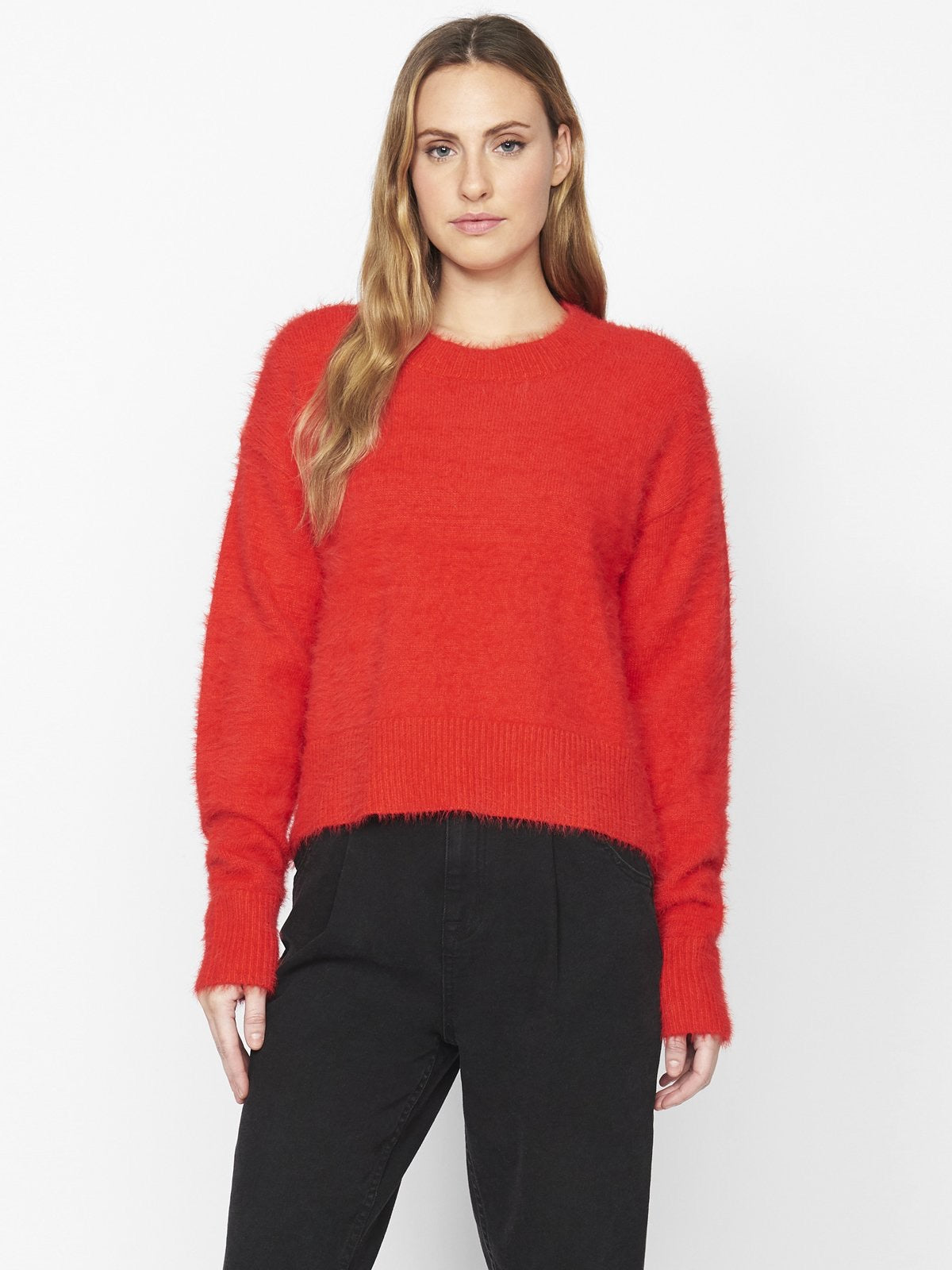 Red Super Soft Popover Sweater