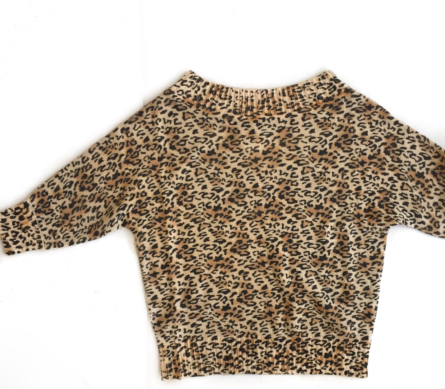 Leopard Off Shoulder Sweater