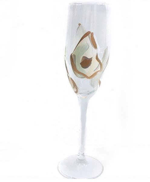 Multi Shell Oyster Champagne Flute