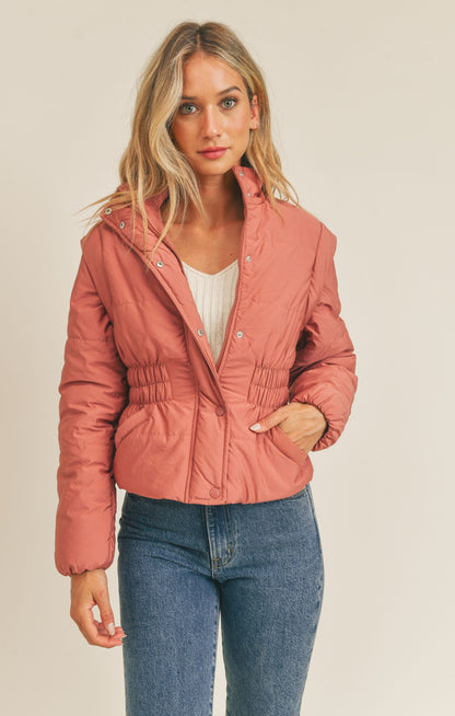 Rose Lover Puffer Jacket/Vest