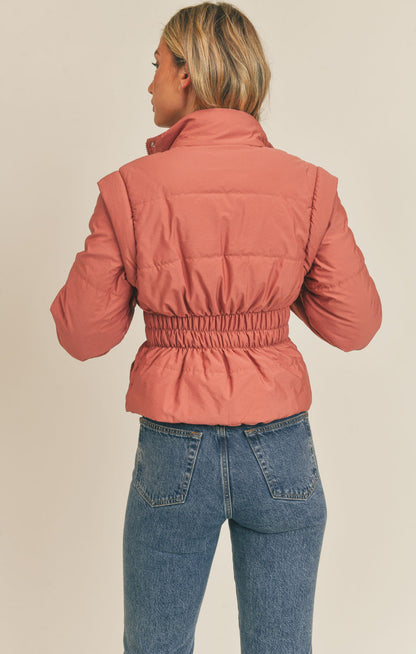 Rose Lover Puffer Jacket/Vest