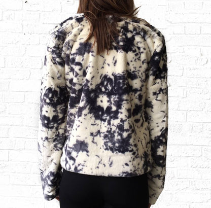 Marbled Fur Jacket  Extra Small