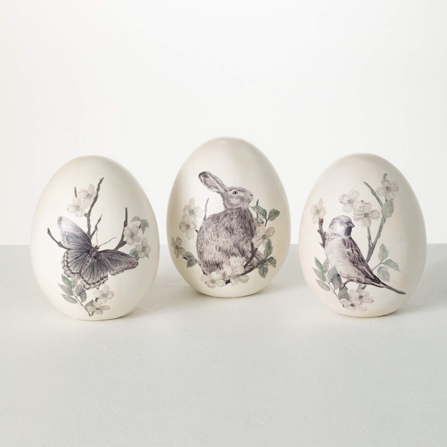 Spring Print Decorative Eggs Set/3