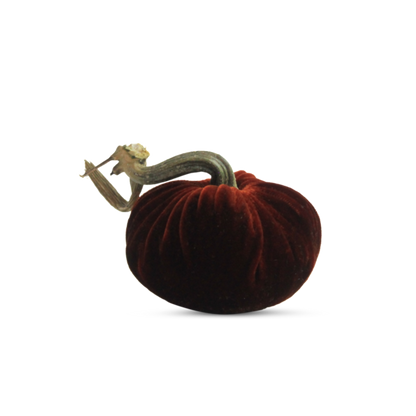 8" Velvet Pumpkin