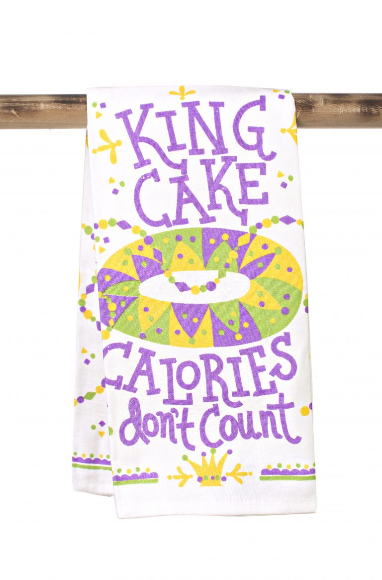 King Cake Calories Kitchen Towel