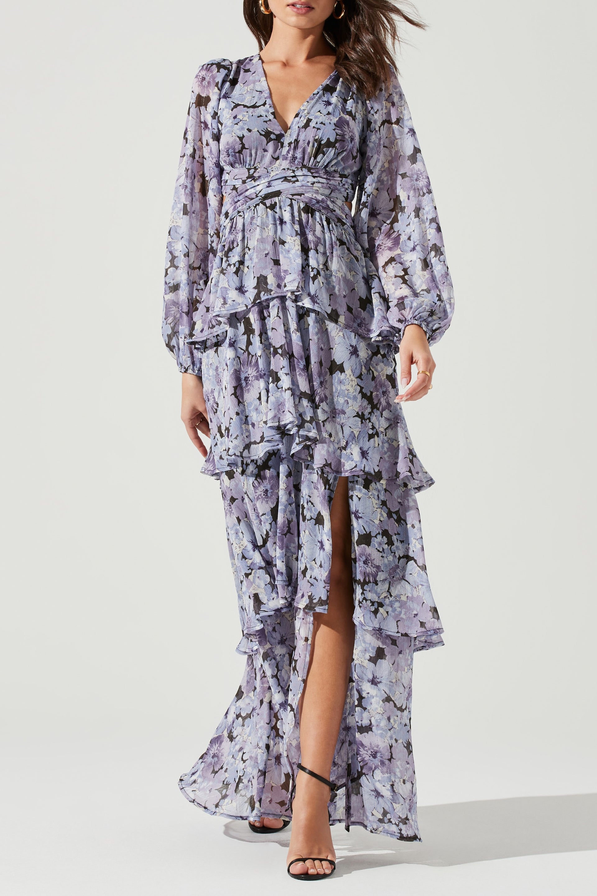 black and purple floral maxi dress Purple Flower Dress, Printed Dress, Maxi Dress, Summer Dress, Plus Size Clothing, Floral Dress, Long Dress, Bohemian Dress, Oversize Dress