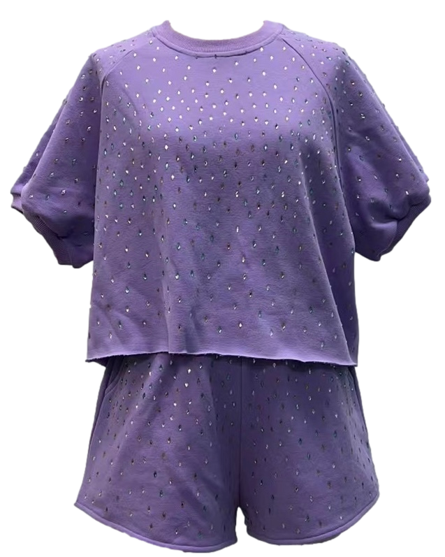 Lavender Harlequin Jewel Top