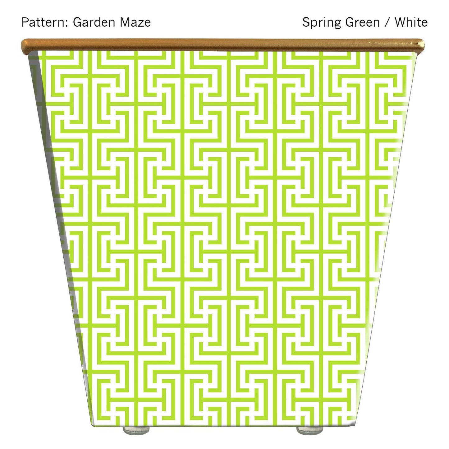 Garden Maze Spring Green Candle